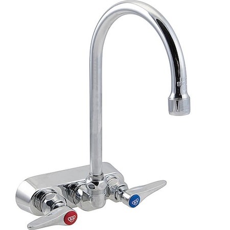 T&S Brass Faucet (Wall, 3-1/2", 6"Gsnk) B-1145